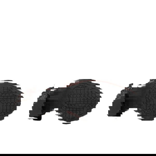 Embassy London Dannii - Burgundy & Floral - Women's leather closed-toe block heel