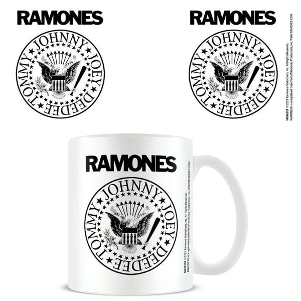 Ramones Logo Mug - Black/White