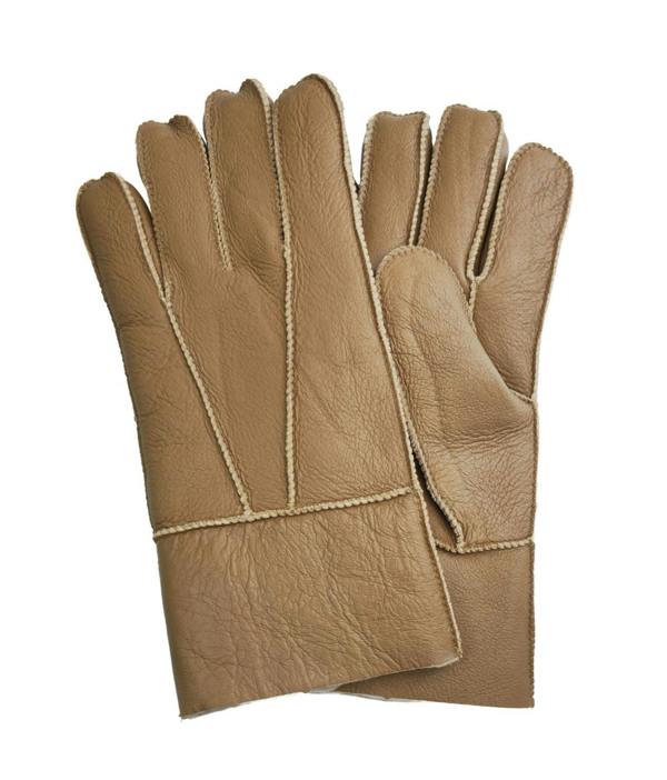 Infinity Leather Unisex Sheepskin Leather Gloves with Roll Up/Down Cuff