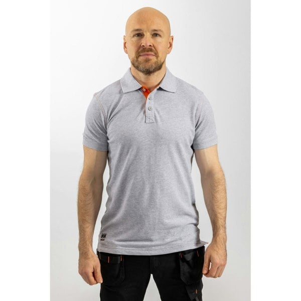 Helly Hansen Workwear Oxford Cotton Men's Grey Polo Shirt