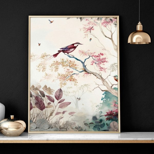 3 set of wall art | chinoiserie prints for living rooms