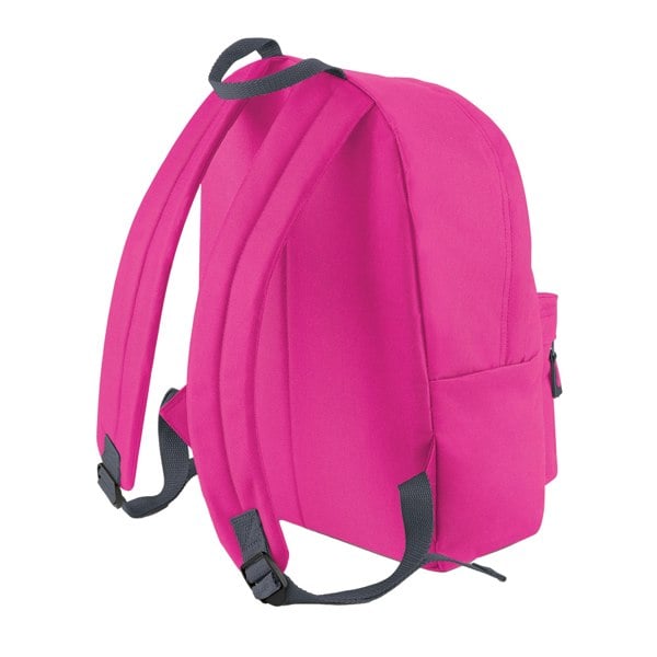 Bagbase Childrens/Kids Fashion Backpack - Fuchsia/Graphite