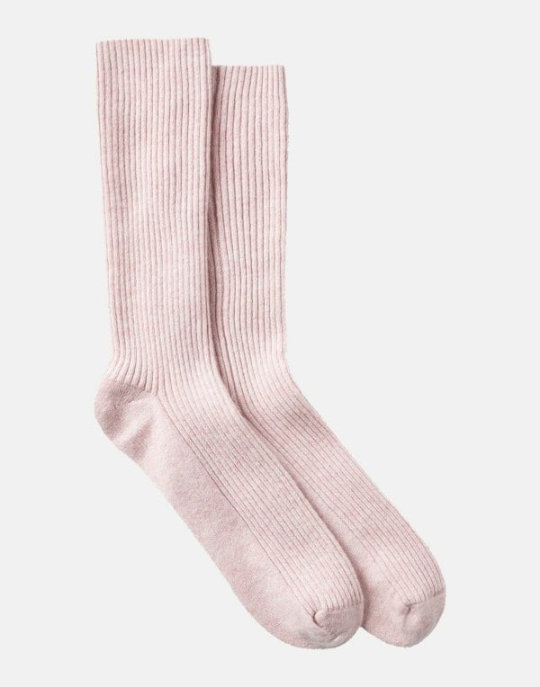 British Boxers Women's Cashmere Bed Socks – Ballet Pink