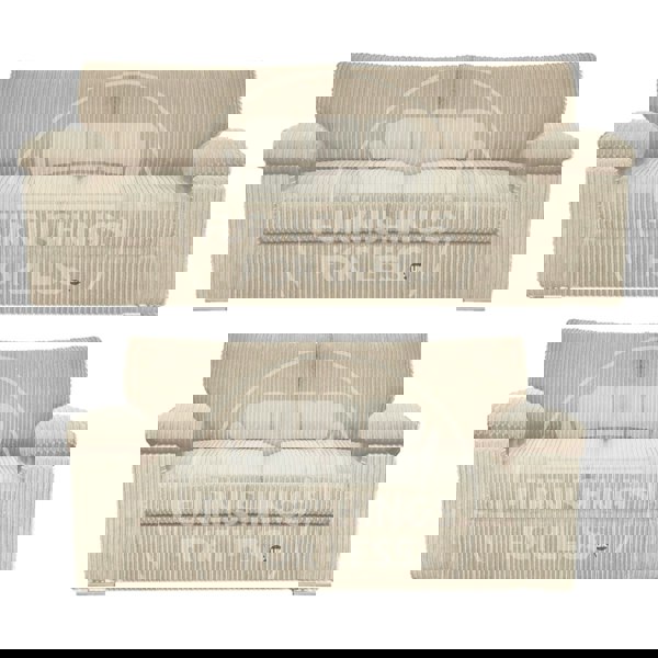 Furnishings For Less Delta Full Jumbo Cord 3 + 2 Seater Sofa Suite