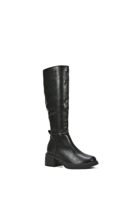XY LONDON Knee High Boots With Chunky Block Heel