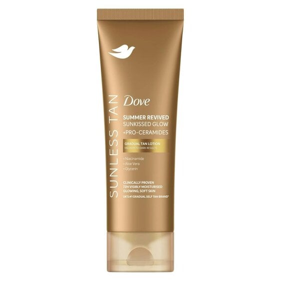 Dove 3 Pack Dove DermaSpa Summer Revived Medium to Dark Body Lotion, 200ml