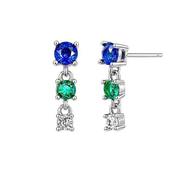 Gold Trip Short Multi Gemstone Drop Earrings