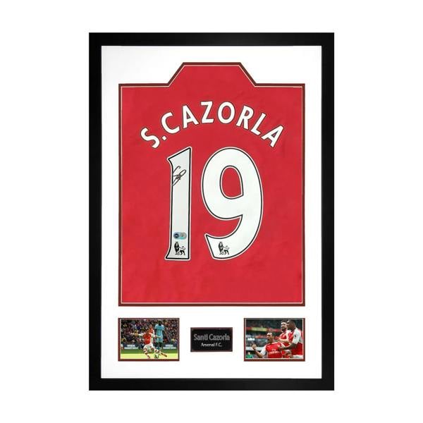 Santi Cazorla Signed Arsenal Shirt Premium Frame (ACG Cert)