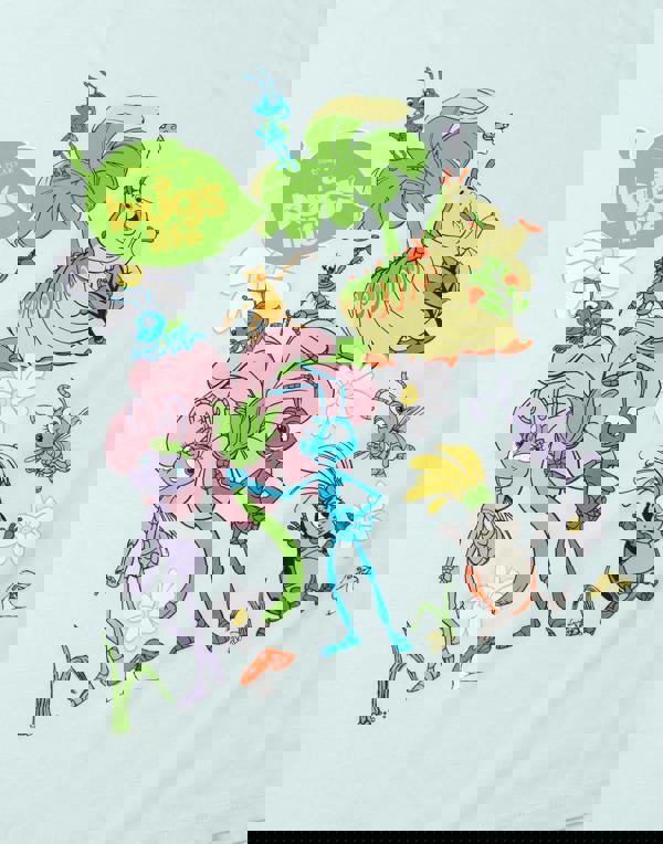 Disney Womens Blue Bugs Life Short Sleeve Long Leg Pyjama Set