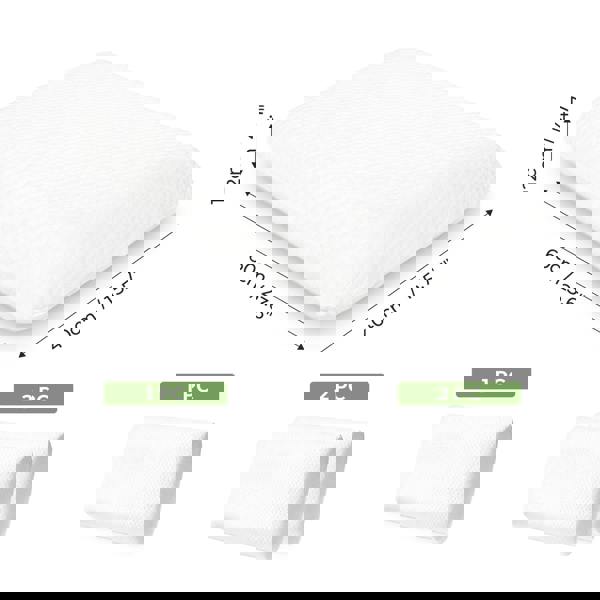 Lavio Pillow Memory Foam Cooling Gel High Density for Neck Pain Relief Firm Soft