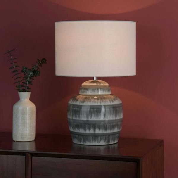 Brenna Grey Table Lamp