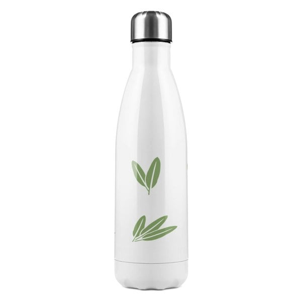 Benjamin Tate Design Flower Illustration Stainless Steel Bottle