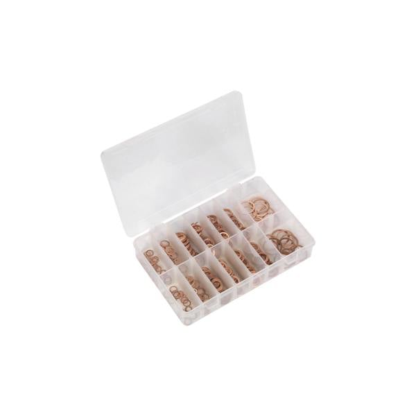 Sealey Diesel Injector Copper Washer Assortment 250pc Metric - Part No. AB027CW