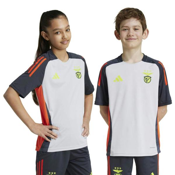 Adidas Childrens/Kids SL Benfica Training Jersey - Light Grey Solid - 