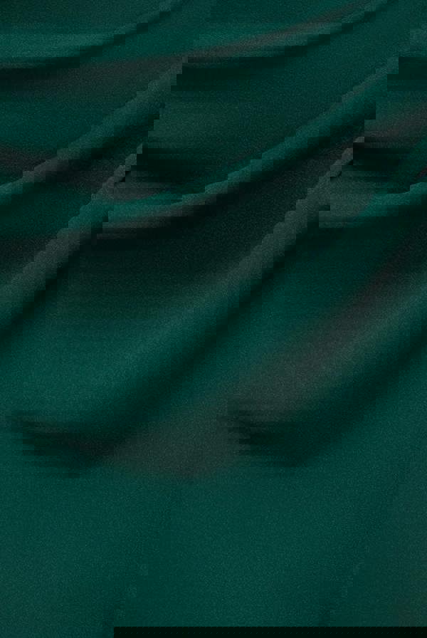 One Shoulder Evening Maxi Dress - Emerald Green DR3231