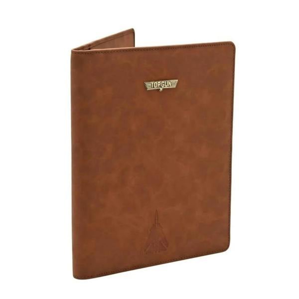 Widdop & Co Top Gun PU Leather Travel Tech Portfolio Tan