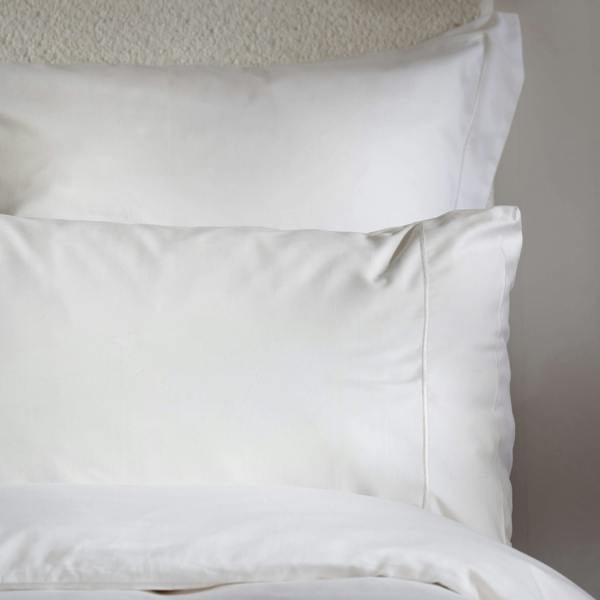 White 400 Thread Count Egyptian Cotton Fitted Sheet Multipacks in a styled bedroom 3 | Soak and Sleep