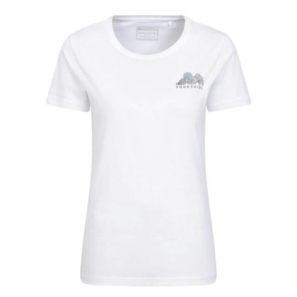 Mountain Warehouse Womens/Ladies Yorkshire Mountain T-Shirt - White - 