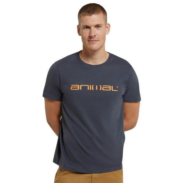 Animal Mens Classico Organic T-Shirt - Charcoal