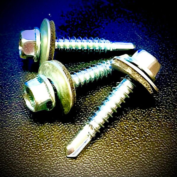 Fixaball Tech Cladding Self Drilling Screw EPDM Washer Light