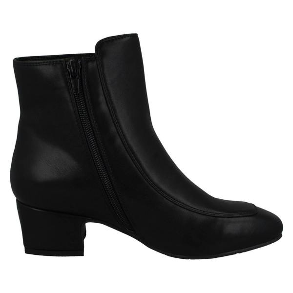 Spot On Ladies Spot On Mid Heel Ankle Boots F51095