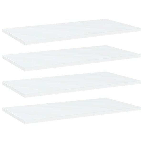 Berkfield Bookshelf Boards 4 pcs White 60x30x1.5 cm Engineered Wood