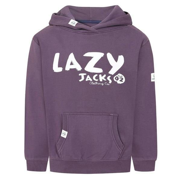 Lazy Jacks Kids Established Hoodie - Grape