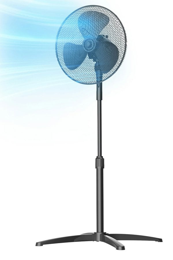 Living and Home Livingandhome Electric Stand Pedestal Fan Height Adjustable with 3 Speeds