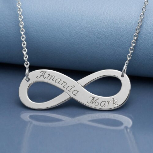 Christopher James of London Sterling Silver Infinity Necklace