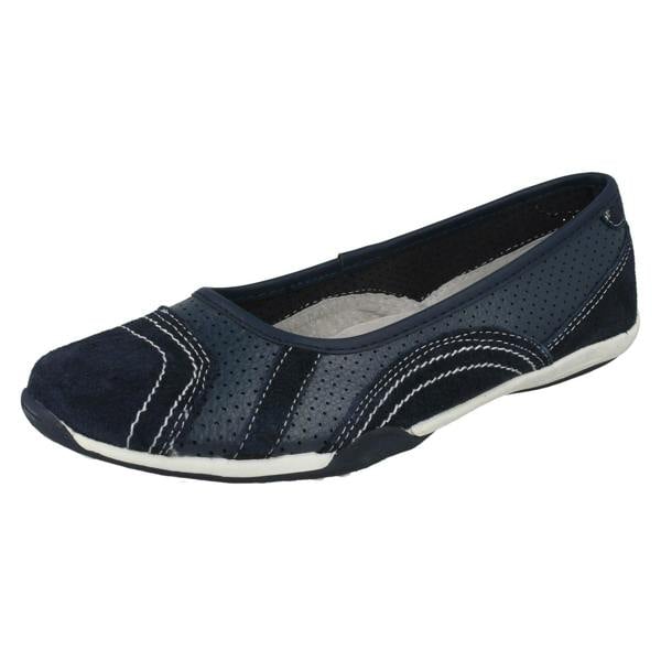 Down to Earth Ladies Down To Earth Flat Ballerina Shoes