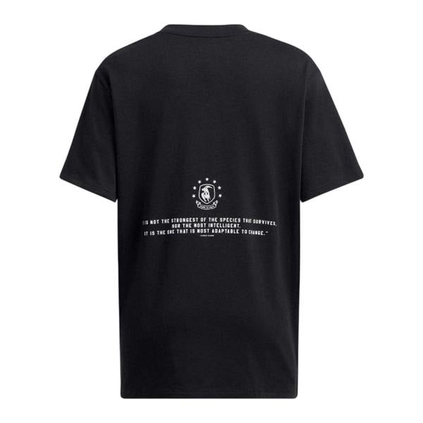 Under Armour Womens/Ladies Project Rock Text Loose Fit T-Shirt - Black - 