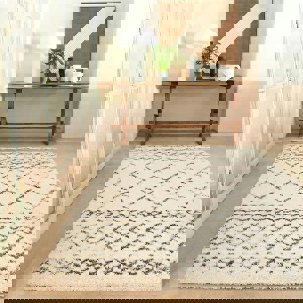 Asiatic Alto AL02 Cream Shaggy Rug