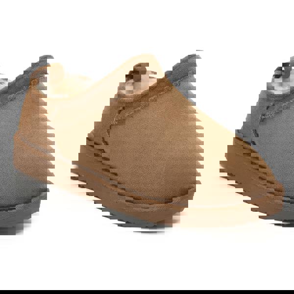 VIVA Polar Womens Fur Lined Slide Slippers – Suede, Cozy Faux Fur Lining