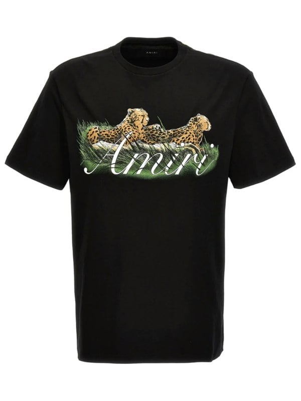 AMIRI CHEETAH TEE BLACK