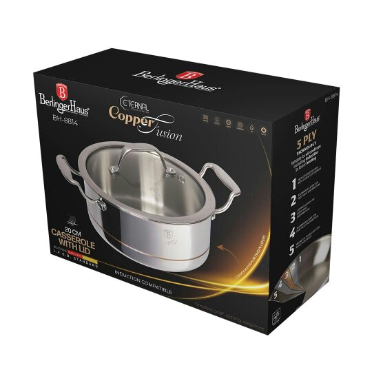 Berlinger Haus Casserole with Lid, 20 cm Berlinger Haus BH8814