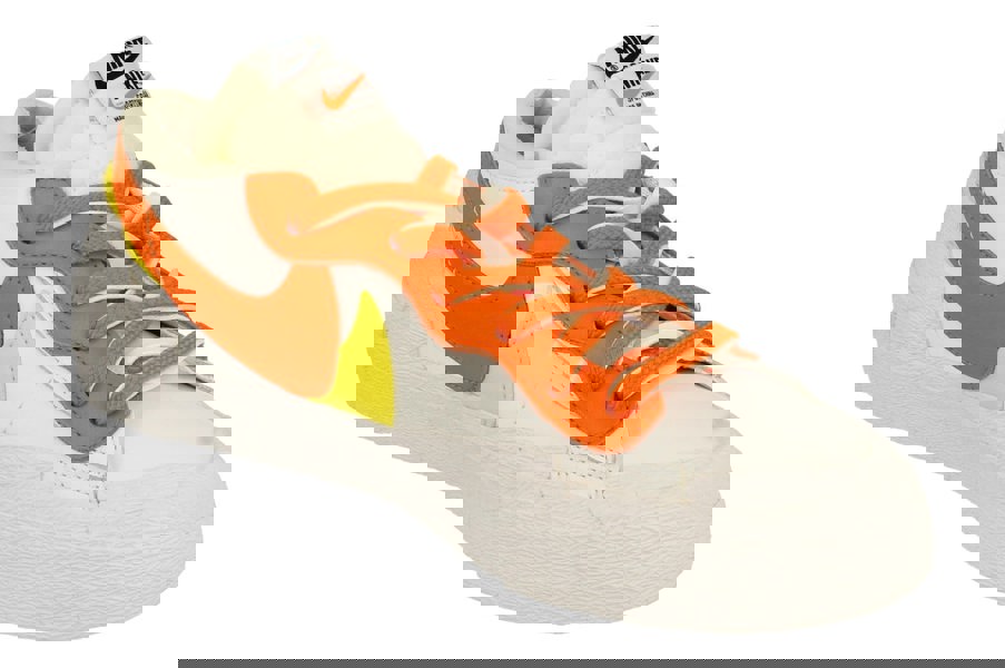 Nike Blazer Low / Sacai Mens Trainers Dd1877  100 - White Magma Orange White 100 - Photo 3