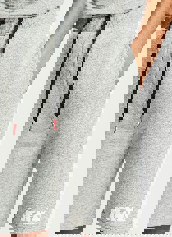 Beat Boyz Club Orbit Shorts - Grey Marl/White