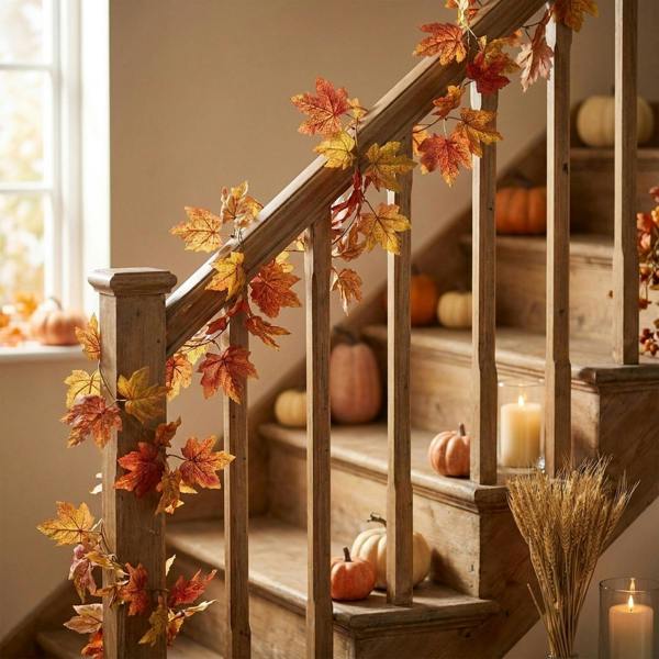 Garden Greatness Autumnal Essential Large Leaf Maple Garland