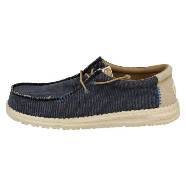 HEYDUDE Mens Hey Dude Slip On Deck Shoes Wally Coastline Jute