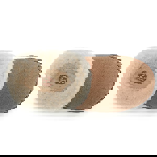 VIVA Polar Womens Faux Suede Clog Style House Slippers – Shearling-Lined