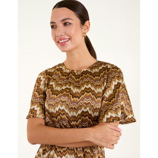 Blue Vanilla Crew Neck Mini Dress