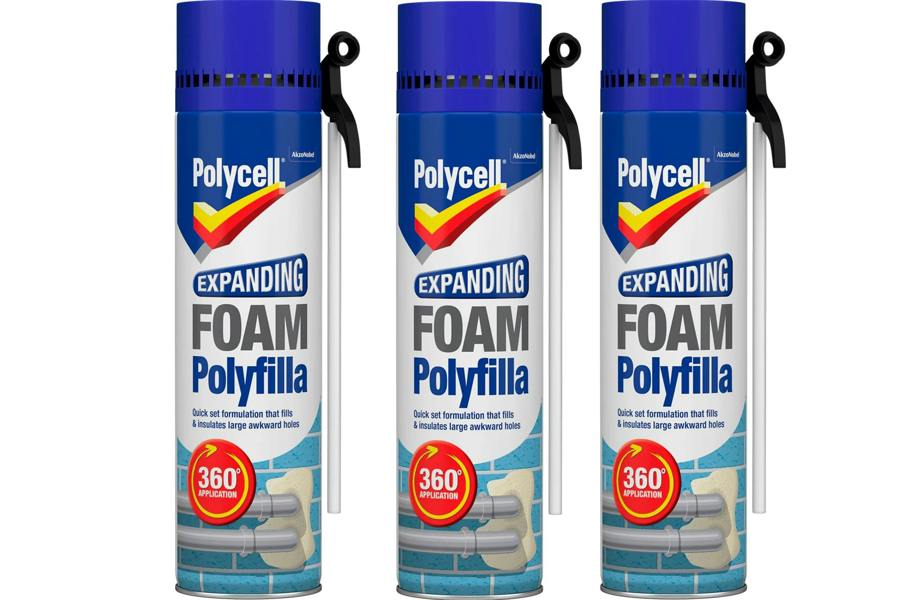Polycell Expanding Foam Filler Spray Gap Filler 300ml