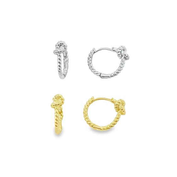 Reeves & Reeves Knot Tonight Hoop Earring