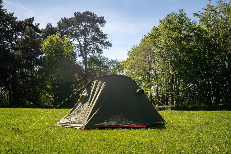 The Hawford Lightweight 2 Person Tent (Ripstop). Photographed from the outside