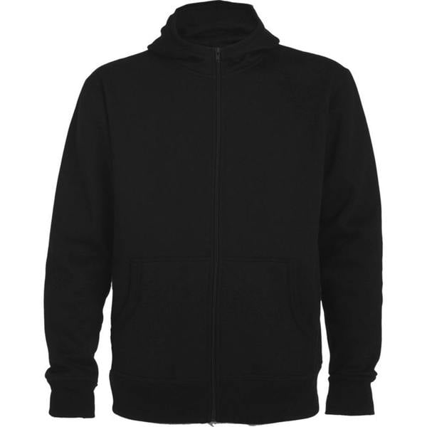Roly Mens Montblanc Full Zip Hoodie - Black - 