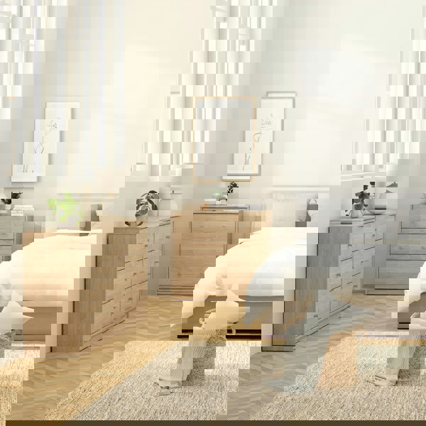 Furniture To Go May Chest of 6 Drawers (3+3) in Jackson Hickory Oak