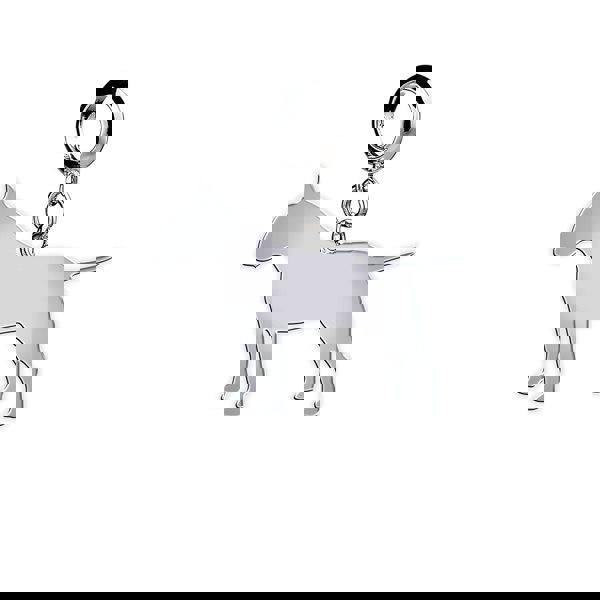 Mylee London Bull Terrier Silhouette Silver Charm