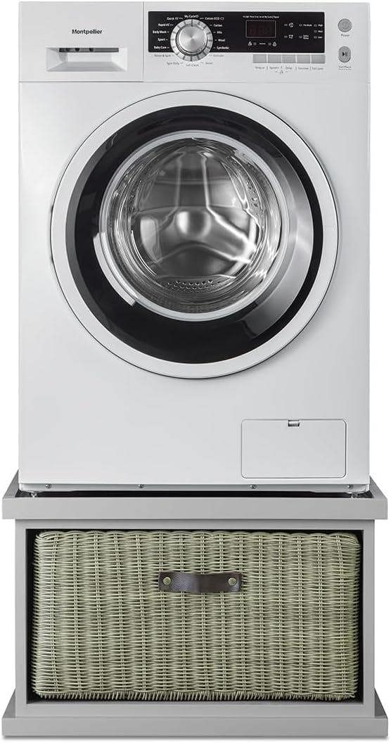 Statement Furniture Tetbury Washing Machine Pedestal, Dryer Stand with Storage Basket