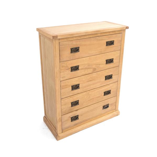 Cabinet Bits Lucca 5 Drawer Chest of Drawers Bras Drop Handle