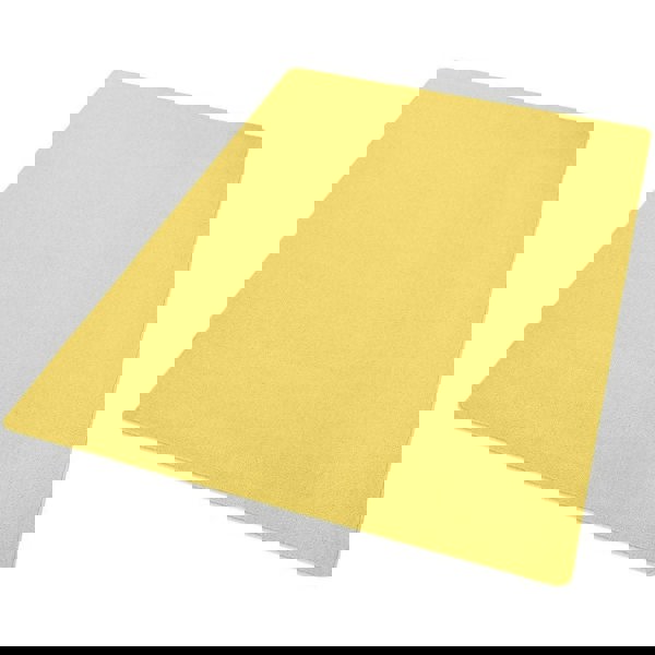 Modern Plain Yellow Rug – Soft Short Pile